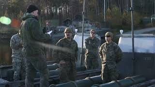 Coxswains Course with US Marines on Finnish GClass Landing Craft [upl. by Nauqet]