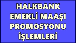 Halkbank Promosyon Sorgulama Emekli Maaşı Taşıma İşlemleri  Halk Bankası Emekli Promosyonları 2023 [upl. by Altman]