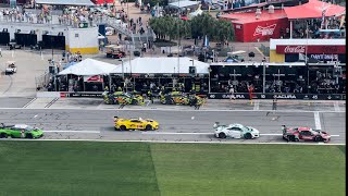 IMSA Rolex 24 hours of Daytona 2024 GTD class first pits [upl. by Conal115]