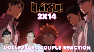 Volleyball Couple Reaction to Haikyu S2E14 quotStill Growingquot [upl. by Itnava]