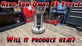 Omni 85 Kerosene Heater  Will it Produce Heat [upl. by Enattirb858]