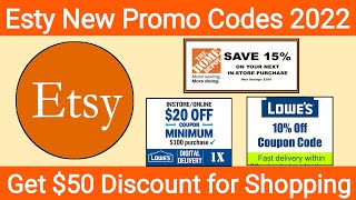 Etsy Promo Codes 2022  Get 30 Discount for Etsy  Verified Etsy Coupon Codes [upl. by Kwarteng]