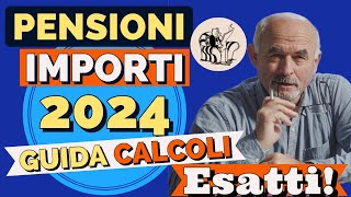 PENSIONI 👉 AUMENTI 2024 📊 Ecco COME CALCOLARE I NUOVI IMPORTI ✅ Semplicissimo❗️ [upl. by Aikemit]