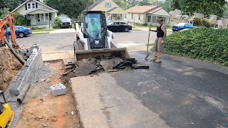 Asphalt driveway removal and replacement [upl. by Slorac]