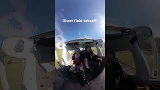 Cessna 172 short field takeoff [upl. by Nnod]