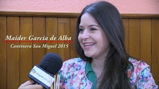 Entrevista a Maider Garcia de Alba cantinera de San Miguel 2015  Txingudi Online [upl. by Jenica729]