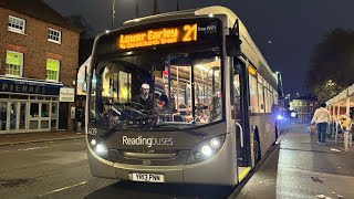 Reading Buses Scania K270UB ADL Enviro300SG 409 YR13PNN On Route 21 To Lower Earley [upl. by Lancey514]