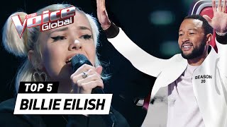 The best BILLIE EILISH Blind Auditions on The Voice [upl. by Eichman666]