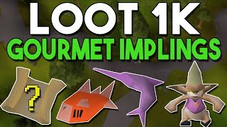 Loot from 1000 Gourmet Impling Jars Is Farming Easy Clue Scrolls Profitable OSRS [upl. by Clarey]