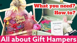 How to Make own Gift Hampers at Home  Gift Box Fillers  PineWood  Tutorial  Material  DIY [upl. by Lewellen]