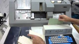 1964 IBM 029 Keypunch Card Punching Demonstration [upl. by Brigg55]