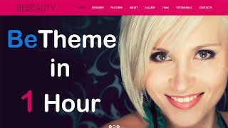 BeTheme wordpress complete tutorial [upl. by Yelnikcm]