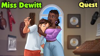 Miss Dewitt Full Quest Full walkthrough  Summertimesaga [upl. by Rafaello]