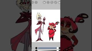 Pt 2 changing colors alastor x mimzy hazbinhotel alastor hazbinhotelfanart [upl. by Lewison]