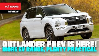 2023 Mitsubishi Outlander PHEV review  Wheels Australia [upl. by Tnarg]