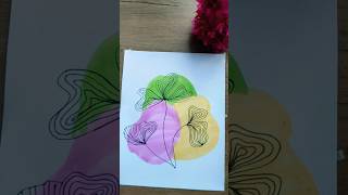 Easy boho art🎨boho paintingdrawing subscribeytshort [upl. by Relyt]