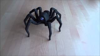 T8 3D Printed Octoped Robot  Spider Salsa Rumba Halloween 2013 [upl. by Anaahs]