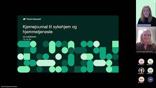 KS månedlige webinar om ehelse og kjernejournal  Desember [upl. by Eanehs]