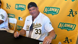 Meeting Jose Canseco amp Going OnField at Oakland Coliseum [upl. by Amalea]