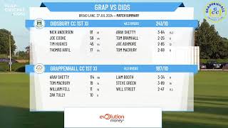 Grappenhall CC 1st XI v Didsbury CC 1st XI [upl. by Innor]