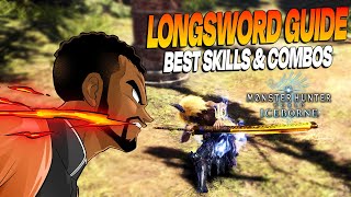 MHW Iceborne • Best Longsword Guide 2024 • Best Combos amp Skills For Max Damage How To Build [upl. by Einitsed]