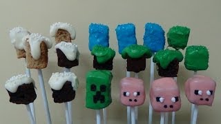 minecraft cake pops [upl. by Aztilem]