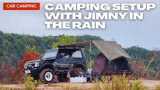 Solo Camping Saat Hujan Camping Di Atas Gunung Dengan Jimny SJ410  RAIN RELAX ASMR [upl. by Job]