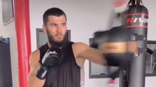 ARTUR BETERBIEV TRAINING FOR SPEED IN THE DMITRY BIVOL SHOWDOWN  COUNTERPUNCHED [upl. by Tteltrab353]