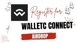 Register For Wallet Connect Airdrop  WalletConnect [upl. by Haynes]