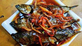 How To Cook Simple Fish Escabeche for Beginners Quick and Easy Recipe [upl. by Reyem]