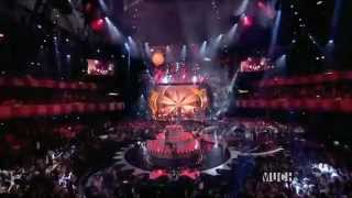 MTV EMA 2012 Fire show with Taylor Swift  Dubstep audio  SparkFireDancecom [upl. by Selec]