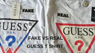 Fake vs Real Guess T shirt [upl. by Avehstab]