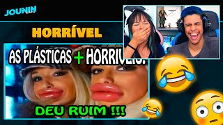 Plásticas Terríveis As Plásticas dos famosos que deram errado PARTE 1  React em Casal 🔥 [upl. by Berlauda25]