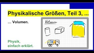 Physikalische Größen Teil2 Volumina  Volumen nochmals Physik [upl. by Sido]