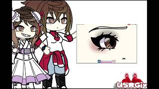 🍓 【 Eye editing 2023 vs 2024 】🐰  Gacha Life  Ibis paint [upl. by Neened]