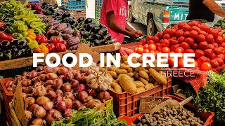 Crete Why is Food in Crete Island of Greece so Tasty and Healthy mediterraneanfood [upl. by Yenahc]