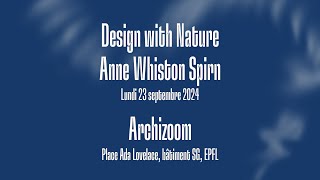 Anne Whiston Spirn  Design with Nature [upl. by Ahseat488]