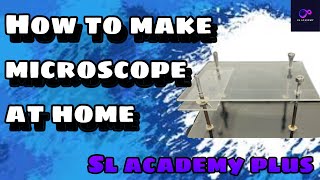 How to make microscope at home  easy way😱😱scienceproject viralvideo SLacademyplus [upl. by Valentijn]