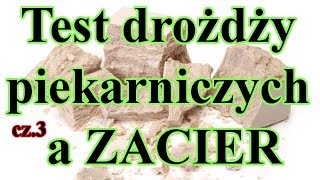 Test drożdzy piekarskich babuni cz3  a ZACIER  NASTAW  fermentacja alkoholowa [upl. by Barayon412]