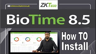 ZKteco Bio Time 85 Installation how to Guide Urdu Tutorial [upl. by Korry]