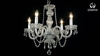 4Light Crystal Chandelier Assembling and Installation Video [upl. by Adon]