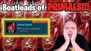 INSANE AMOUNTS OF PRIMAL SHARDS Raid Shadow Legends [upl. by Rheinlander]