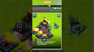 Clash of Clans Halloween Special Meet the Witch Golem cocshorts [upl. by Drwde]