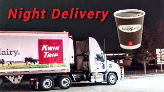 Kwik Trip Drivers Working Hard  Late Night Delivery Store 425 [upl. by Etteraj951]