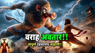 वराह अवतार की अनोखी कहानी Varah Avatar  Dharmik kahaniya mythology bhagavanvishnu story [upl. by Nailij628]