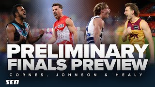 Cornes Johnson amp Healy dive DEEP into their preliminary final preview  SEN [upl. by Sproul]