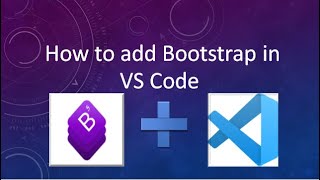 How to use Bootstrap 5 in Visual Studio Code [upl. by Saks]