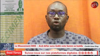 MDE confirme son engagement et vote Samm sa kaddu [upl. by Arved807]