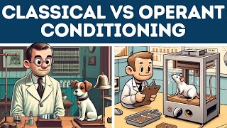 Operant vs Classical Conditioning Explained in 3 Minutes [upl. by Enimrac176]