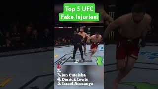 Top 5 UFC Fake Injuries [upl. by Malissia]